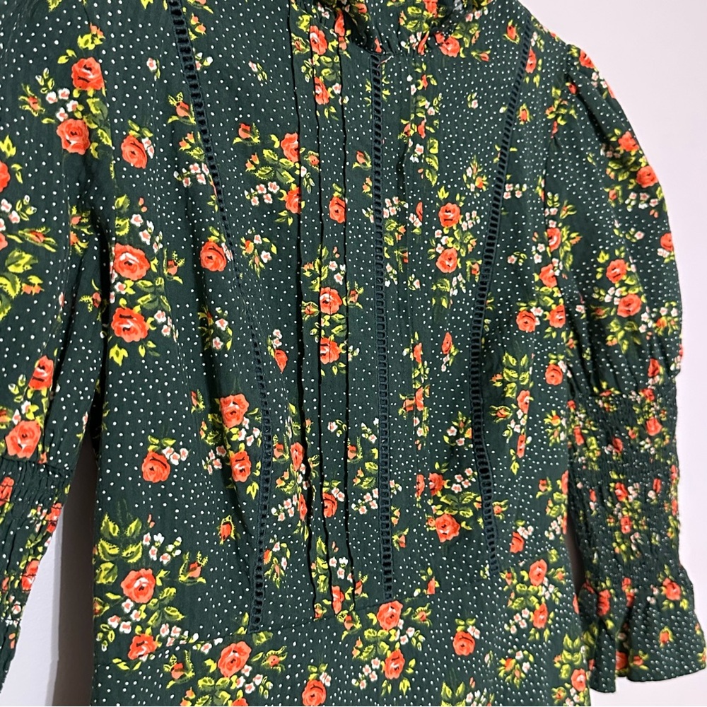 Laura Ashley x Urban Outfitters Maisy Mock Neck Mini Dress - Picture 4 of 11